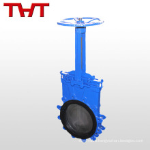 Manual rubber seat cast iron knife gate valve